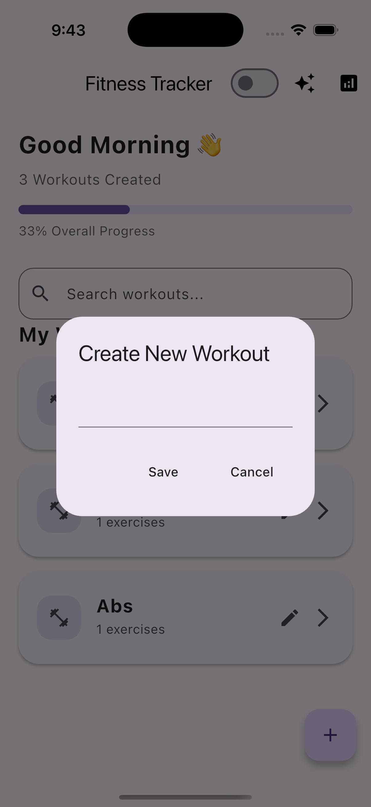 Create Workout