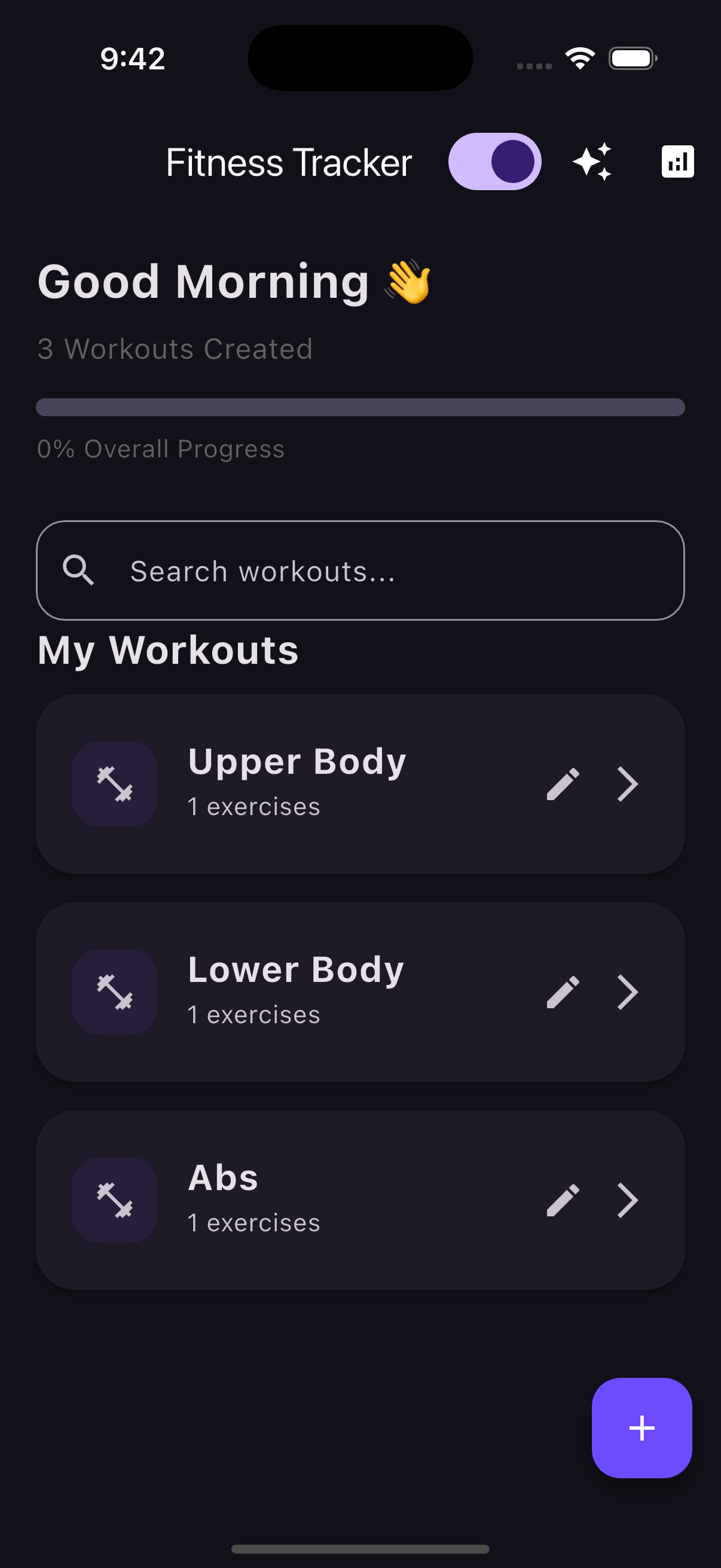 Dark mode interface