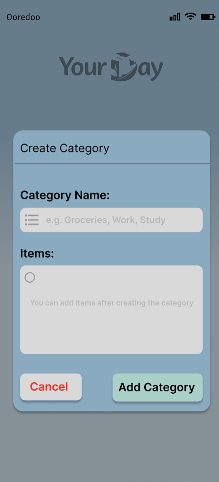 YourDay screen 3